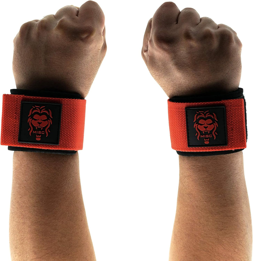 Fitness Wrist Wraps - Lifting Support Compression and Stabilization for Powerlifting Weightlifting Crossfit - Custom Fit Adjustable Fixing Tape Extra Wide Strap with Steel Buckle