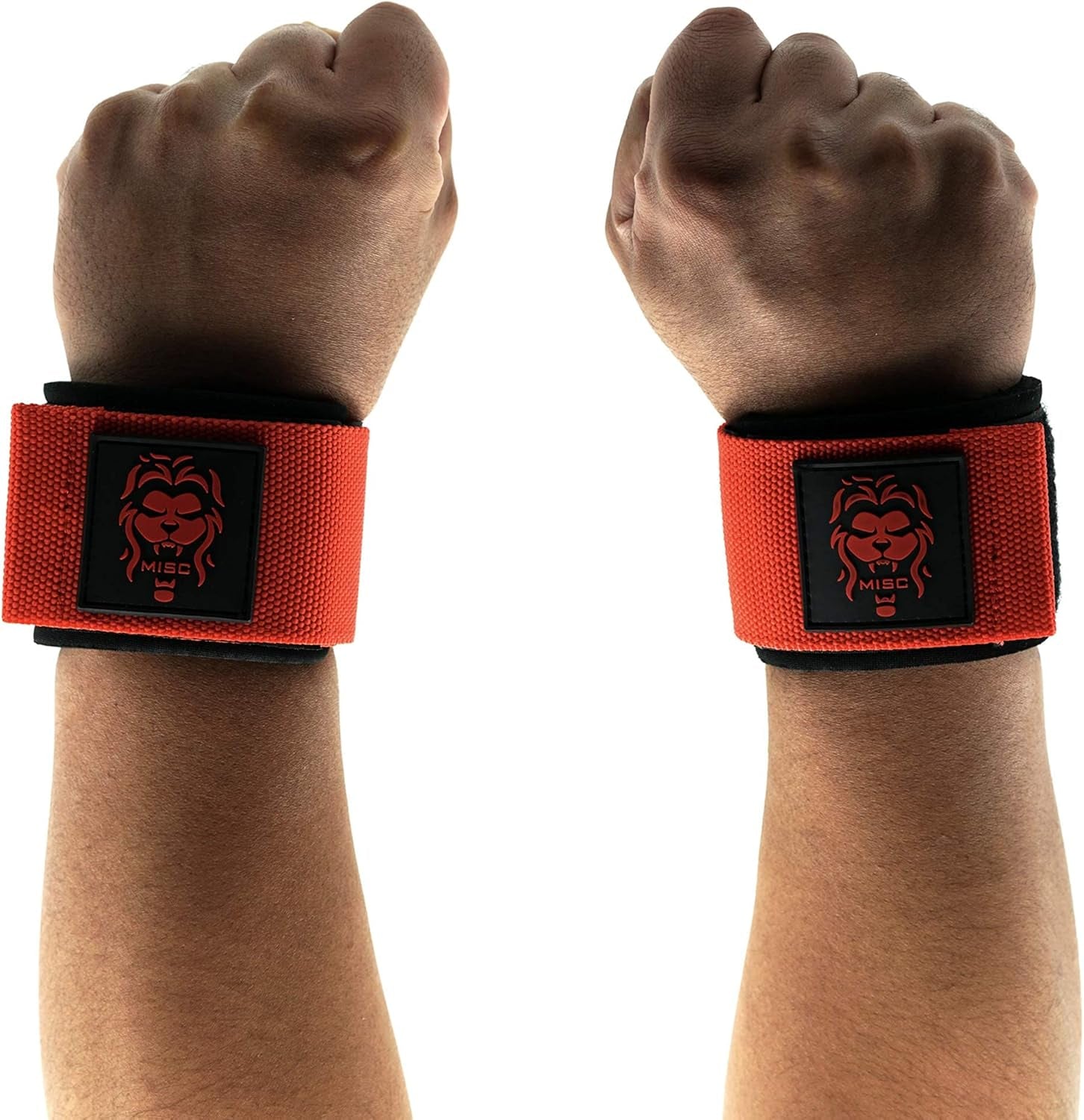 Fitness Wrist Wraps - Lifting Support Compression and Stabilization for Powerlifting Weightlifting Crossfit - Custom Fit Adjustable Fixing Tape Extra Wide Strap with Steel Buckle