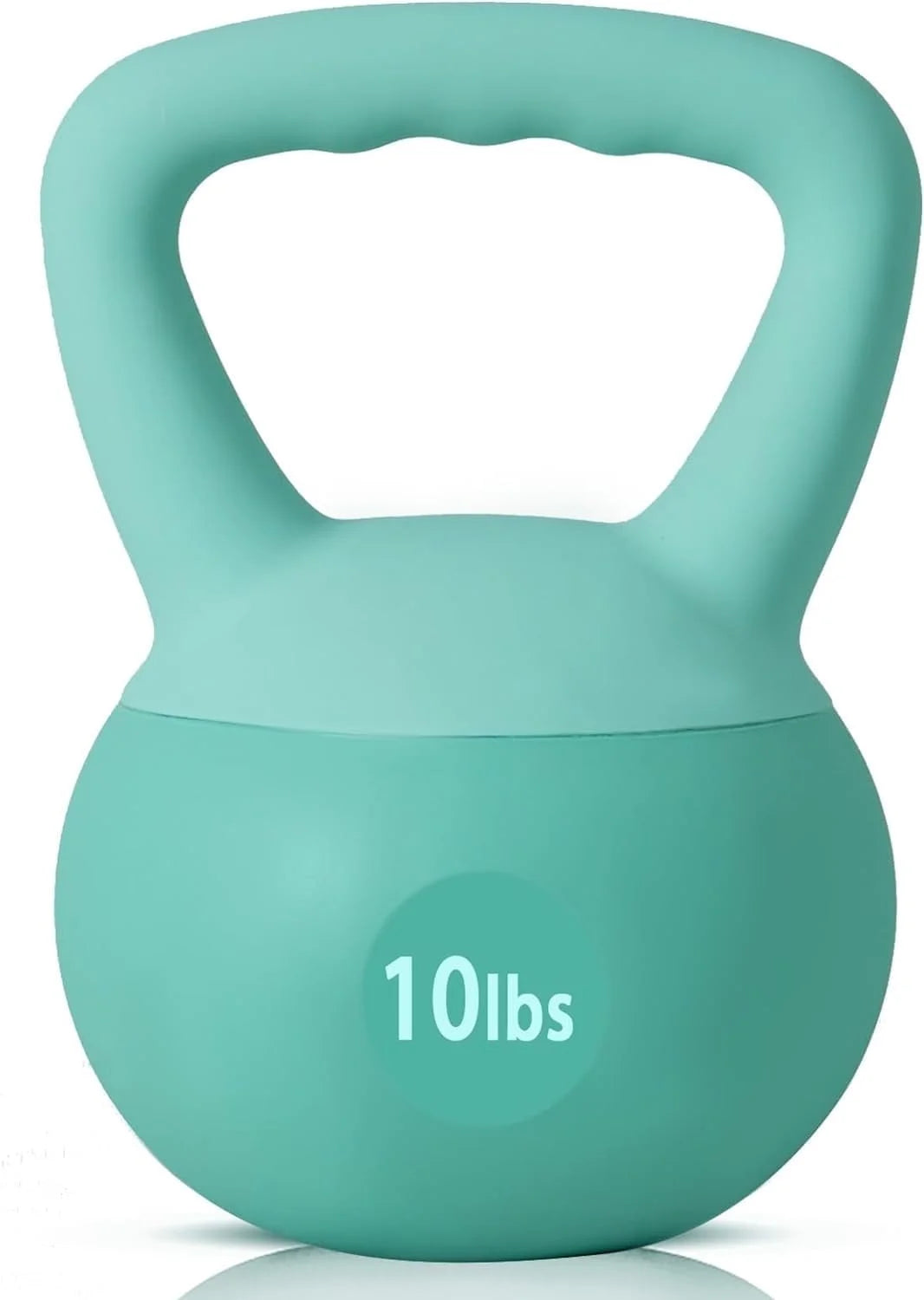 Soft Kettlebells,Iron Sand Filled Weights Strength Training Kettlebells,Shock-Proof Weights and Wide-Grip Handle,Fitness Soft Kettlebells for Women Men,Home Gym Kettlebells,Green,10Lbs