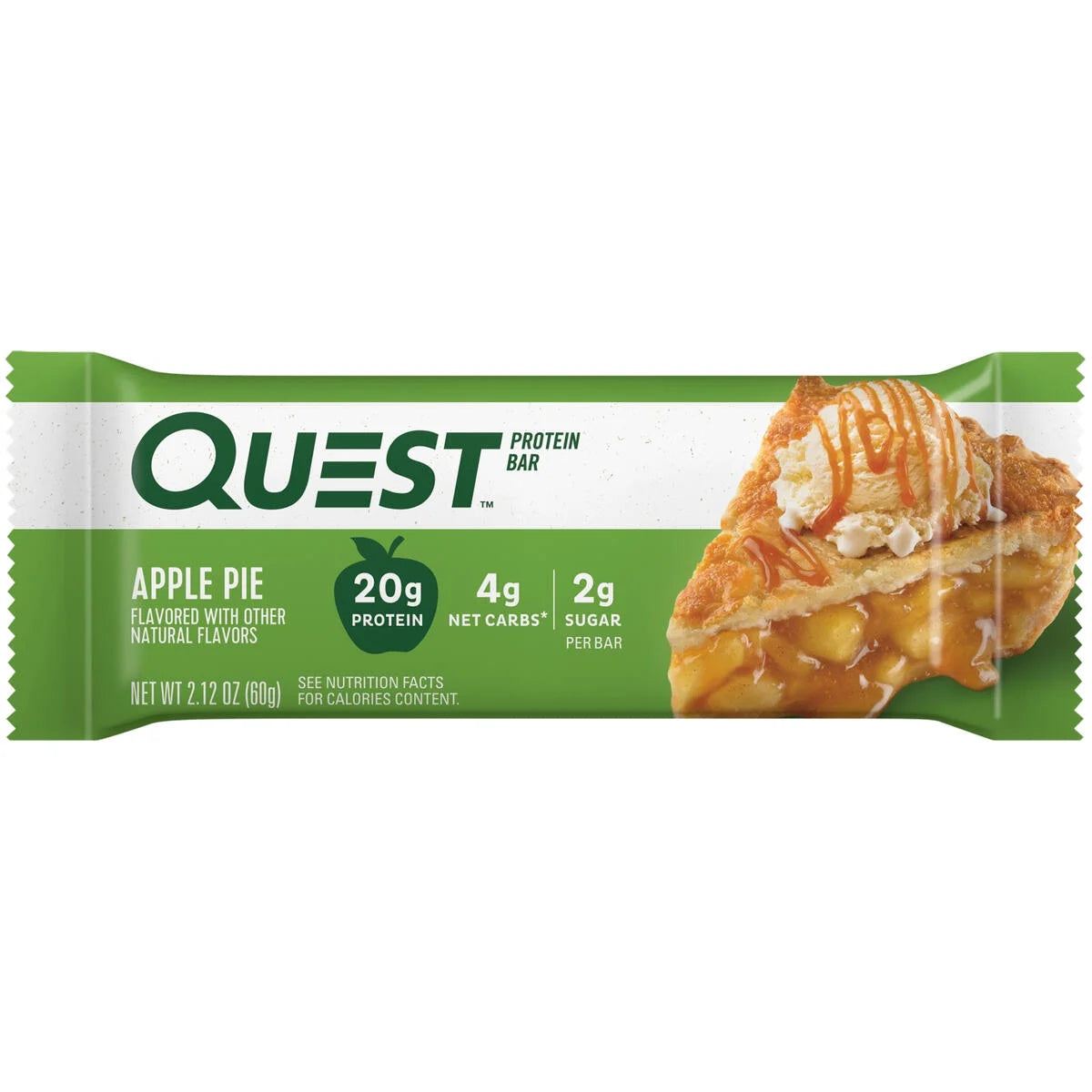 Quest Protein Bar, Apple Pie Flavored, 20G Protein , 4 Count