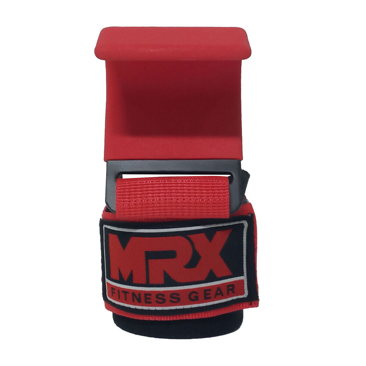 Weight Lifting Metal Hooks Gym Training Deadlift Wrist Support Grips Straps Wrap