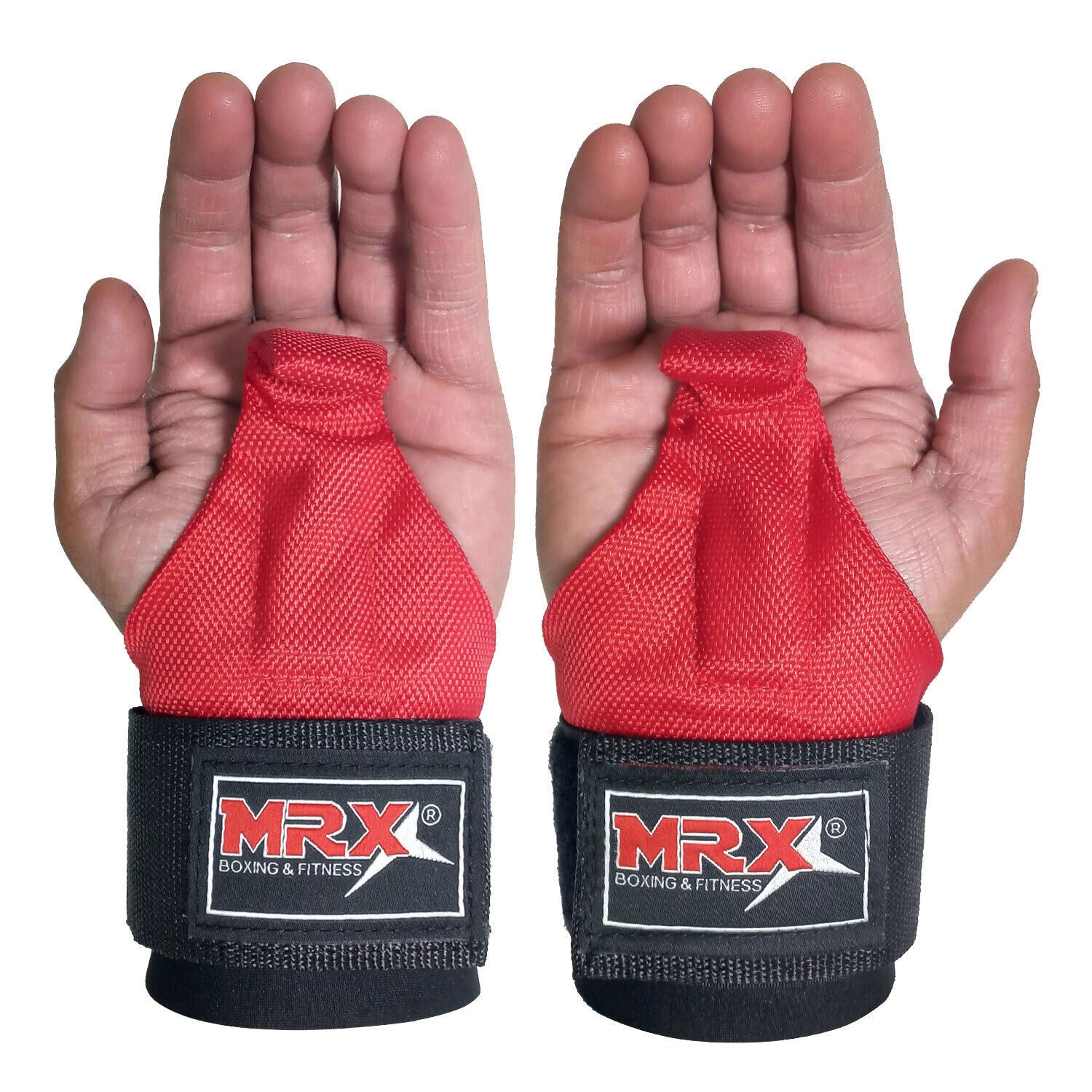 Weight Lifting Metal Hooks Gym Training Deadlift Wrist Support Grips Straps Wrap