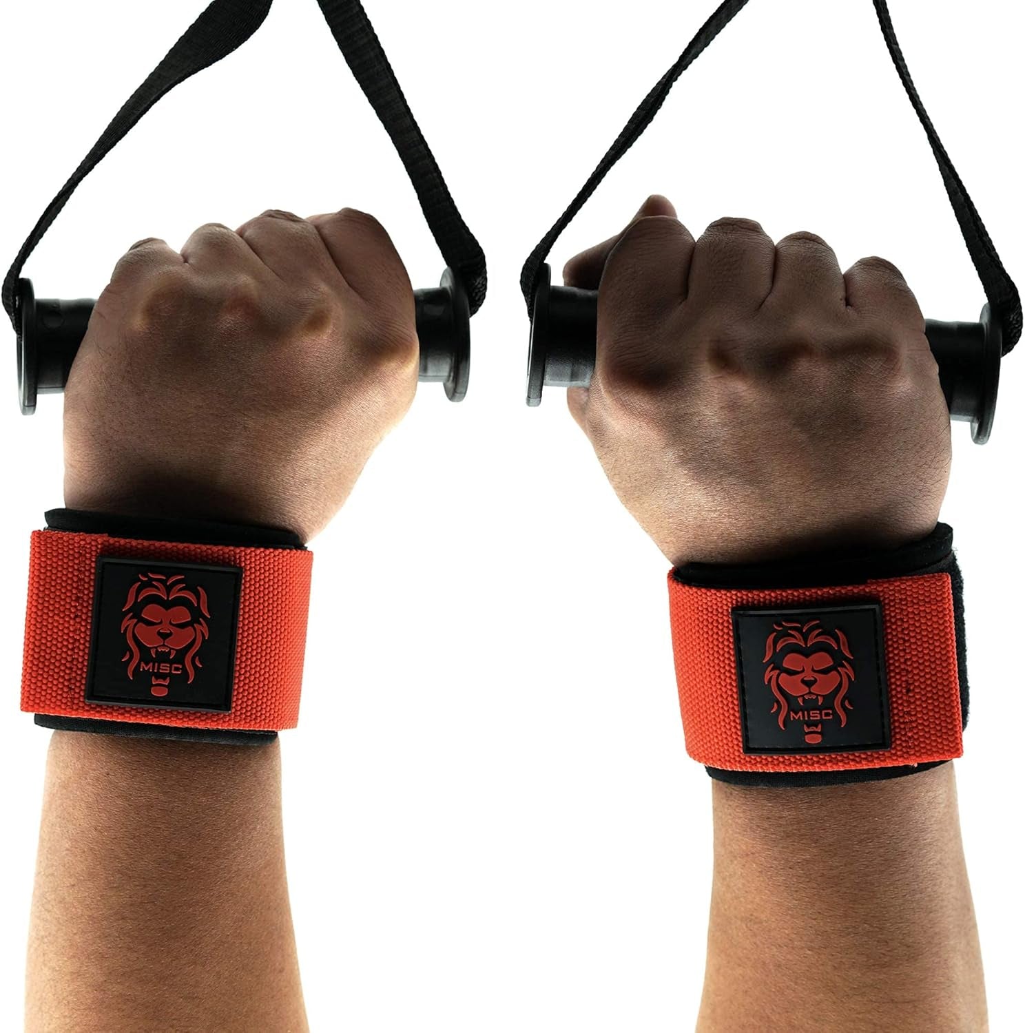 Fitness Wrist Wraps - Lifting Support Compression and Stabilization for Powerlifting Weightlifting Crossfit - Custom Fit Adjustable Fixing Tape Extra Wide Strap with Steel Buckle