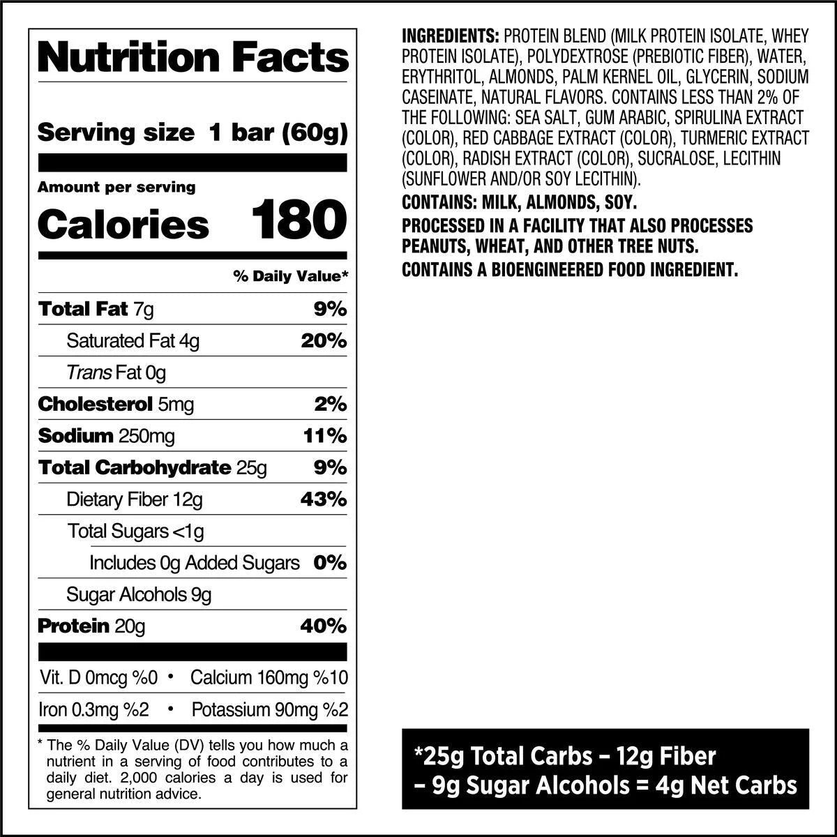 Quest Protein Bar, Birthday Cake Flavor, 21G Protein, Gluten-Free, 12 Count