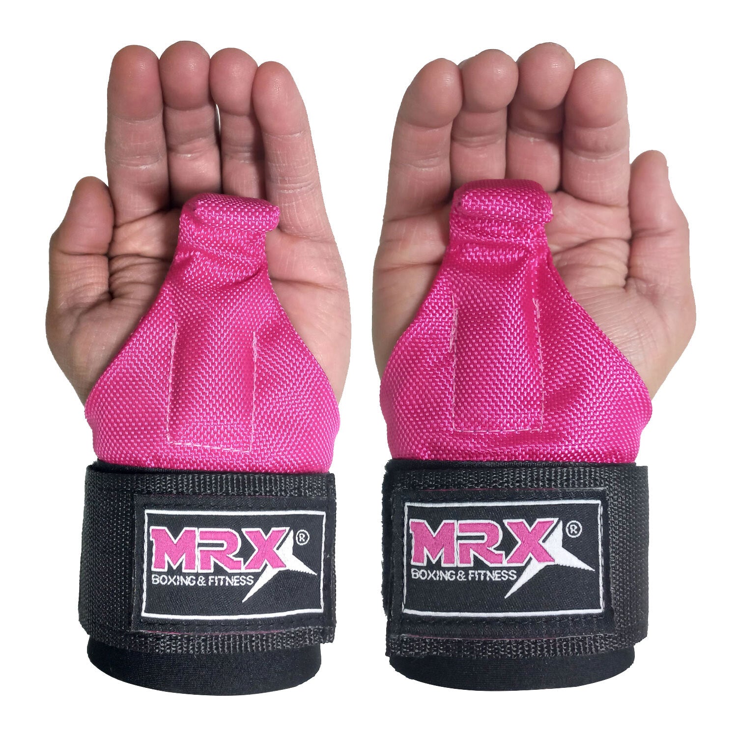 Weight Lifting Metal Hooks Gym Training Deadlift Wrist Support Grips Straps Wrap