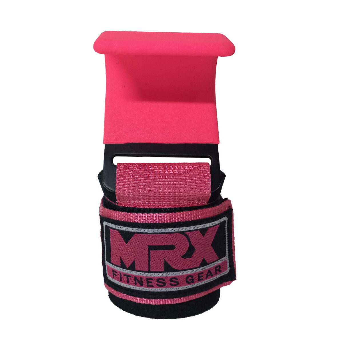 Weight Lifting Metal Hooks Gym Training Deadlift Wrist Support Grips Straps Wrap